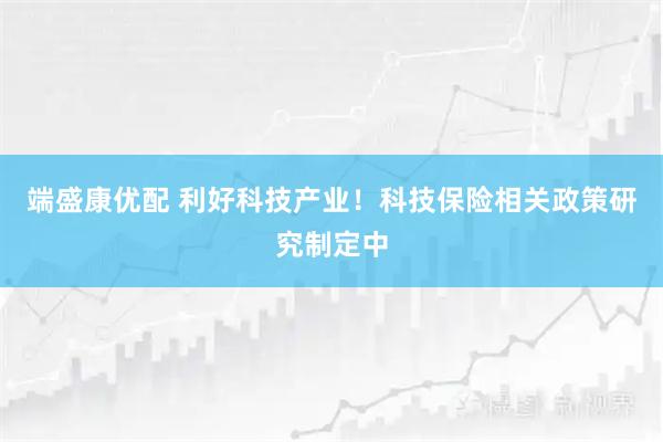 端盛康优配 利好科技产业！科技保险相关政策研究制定中