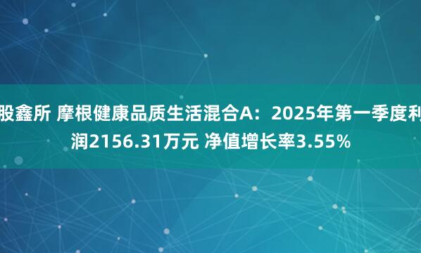 股鑫所 摩根健康品质生活混合A：2025年第一季度利润2156.31万元 净值增长率3.55%